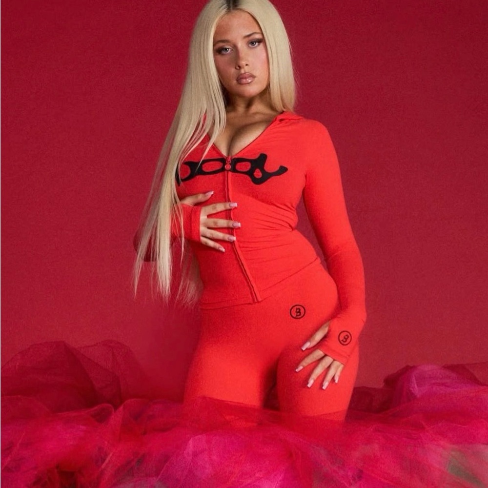 Women's Red Jumpsuit - Picture 3 of 3